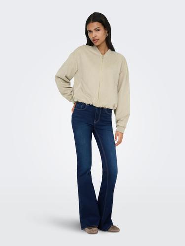 ONLMAVI LIFE LS FAUX SUEDE BOMBER CC PNT L - Pure Cashmere