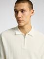 SLHCRAN SS KNIT STRUCTURE HALF ZIP POLO