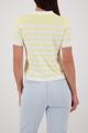 Polo-Pullover mit Streifen 42 - Pastel Yellow Ringel