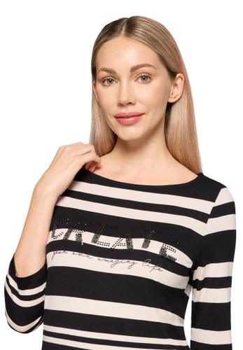 Basic Shirt 38 Figurnah - Schwarz/Weiß