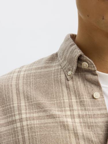 SLHREGNOAH MIX BDWN LS SHIRT CAMP