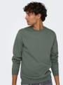 ONSCERES CREW NECK NOOS Grau L