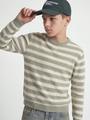 JORGREENE KNIT STRUCTURE CREW NECK JNR 176 Locker geschnitten - Sea Salt