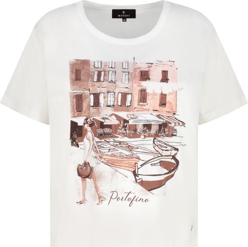 T-Shirt mit City-Print 38 - Cream
