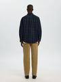 SLMREGCLAUS CORD YD CHECK LS SHIRT XL Normal geschnitten - Navy Blazer