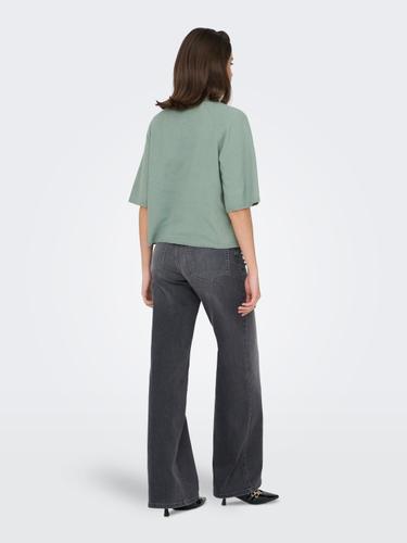 ONLLOYAL 2/4 O-NECK KNT NOOS XL Knit Fit - Chinois Green