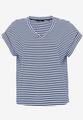 Shirt gestreift mit V-Ausschnitt 34 - Blue/white