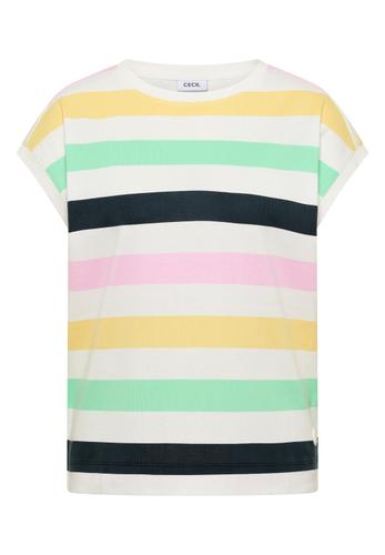 T-Shirt mit Multicolor Streifen