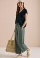 Pullover mit gerundetem V-Ausschnitt S - Palm Breeze Green