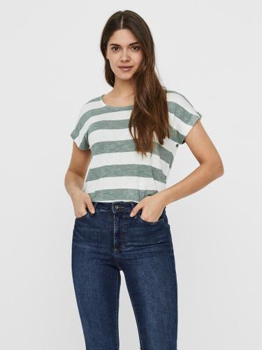 Vero Moda Rundhalsshirt »VMWIDE« im Blockstreifen-Dessin