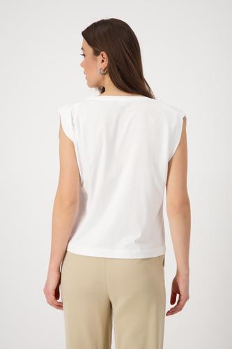T-Shirt mit Schmuckschrift 38 - Cream