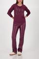 Sweatshirt mit Schmuckschrift 36 - Bordeaux