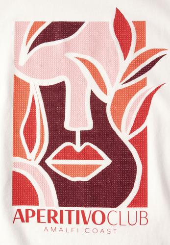 T-Shirt mit Print S - Vanilla White