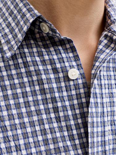 JORCOTEDAZUR SEERSUCKER CHECK SHIRT SS