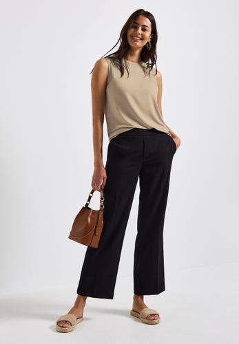 Top mit Chiffondetails 46 - Coastal Beige