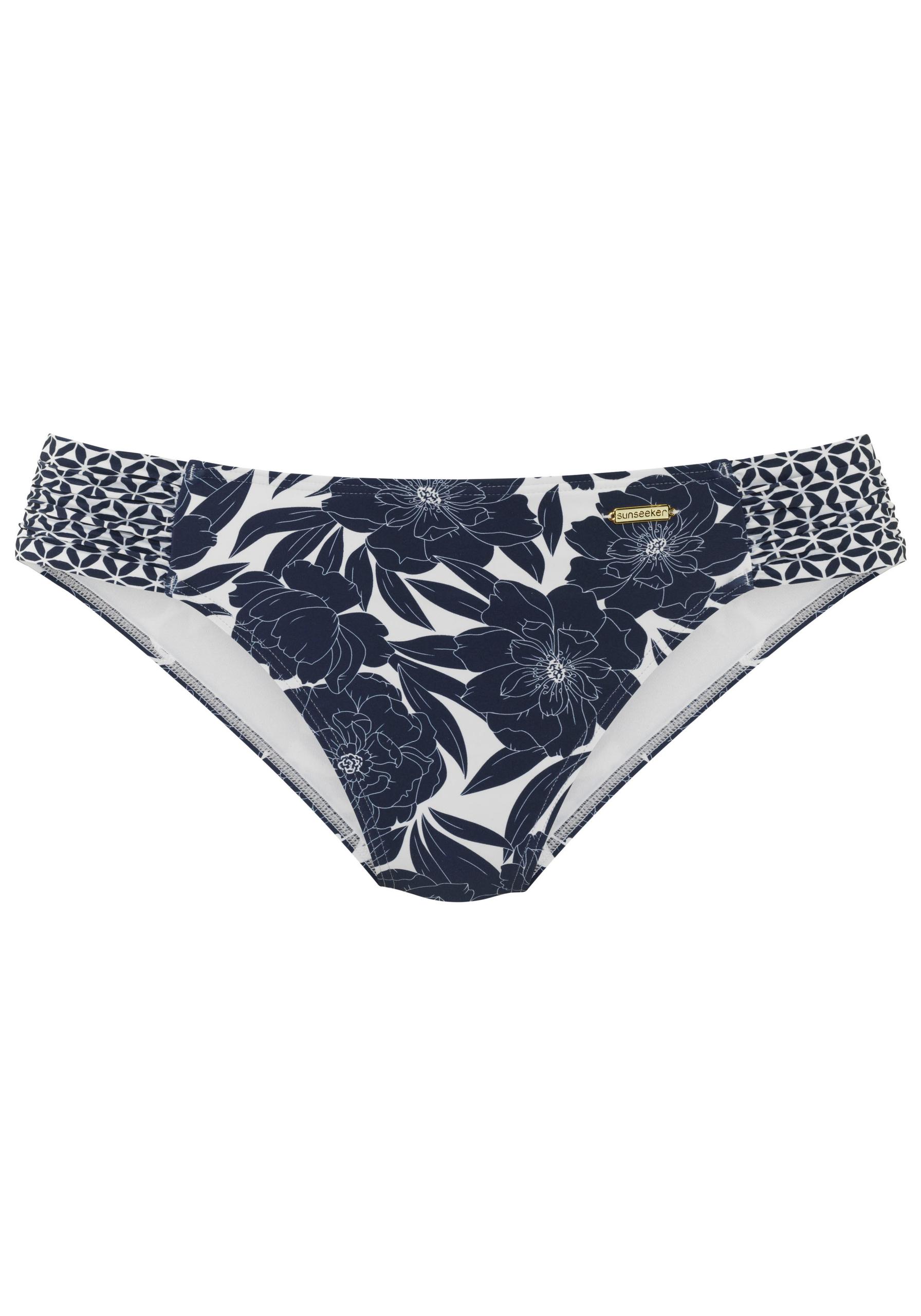 Sunseeker LM Bikinihose mit Raffung 34 - Navy-print