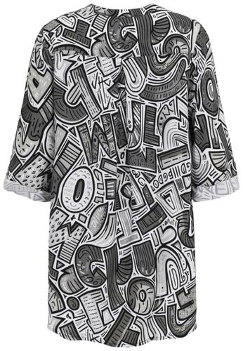 Bluse 46 - Grau
