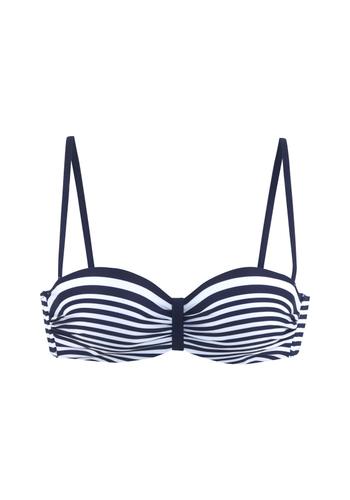 venice beach lm exkl. sport Bügel-Bandeau-Top 42E - Navy-white S