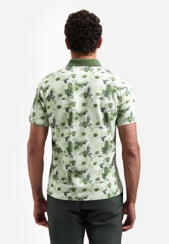 Polo Short Sleeve Printed L Regular Fit - Green