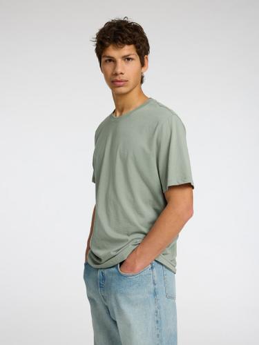 SLHASPEN SLUB SS O-NECK TEE NOOS