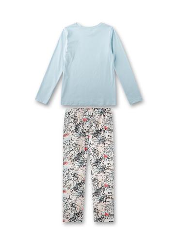 Schlafanzug lang 176 - Sky Blue