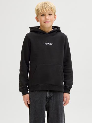 JCOPOINT EMBROIDERY SWEAT HOOD JNR 152 Locker geschnitten - Black