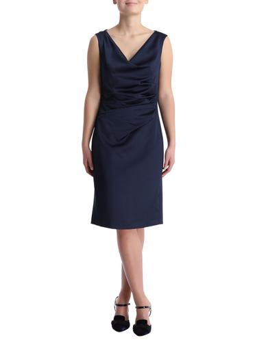 Vera Mont Satinkleid mit Faltenwurf Night Sky