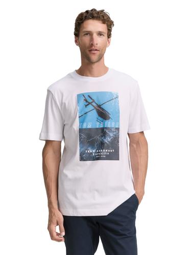 T-Shirt mit Fotoprint XXL Regular Fit - White
