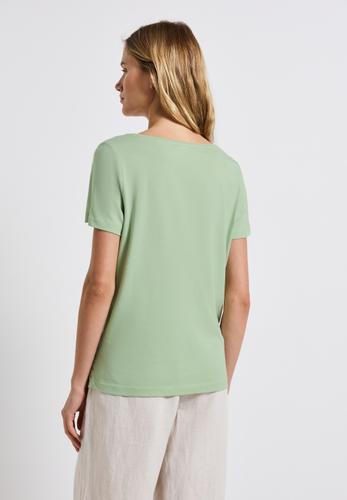 T-Shirt mit Wording Print 38 - Soft Jade Green