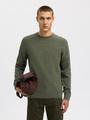 SLHROSS LS KNIT STRUCTURE CREW NECK NOOS