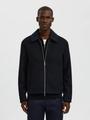 SLHCRAN LS KNIT STRUCTURE HALF ZIP POLO