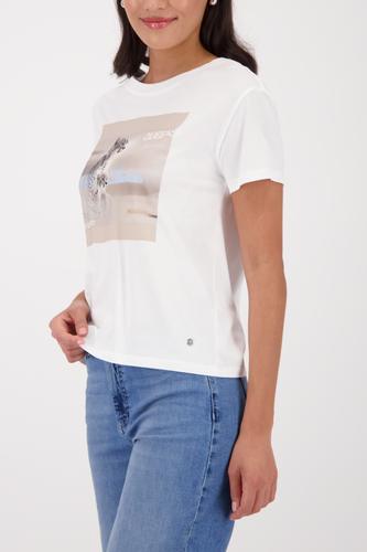 T-Shirt mit Leopardenprint 42 - Off-white