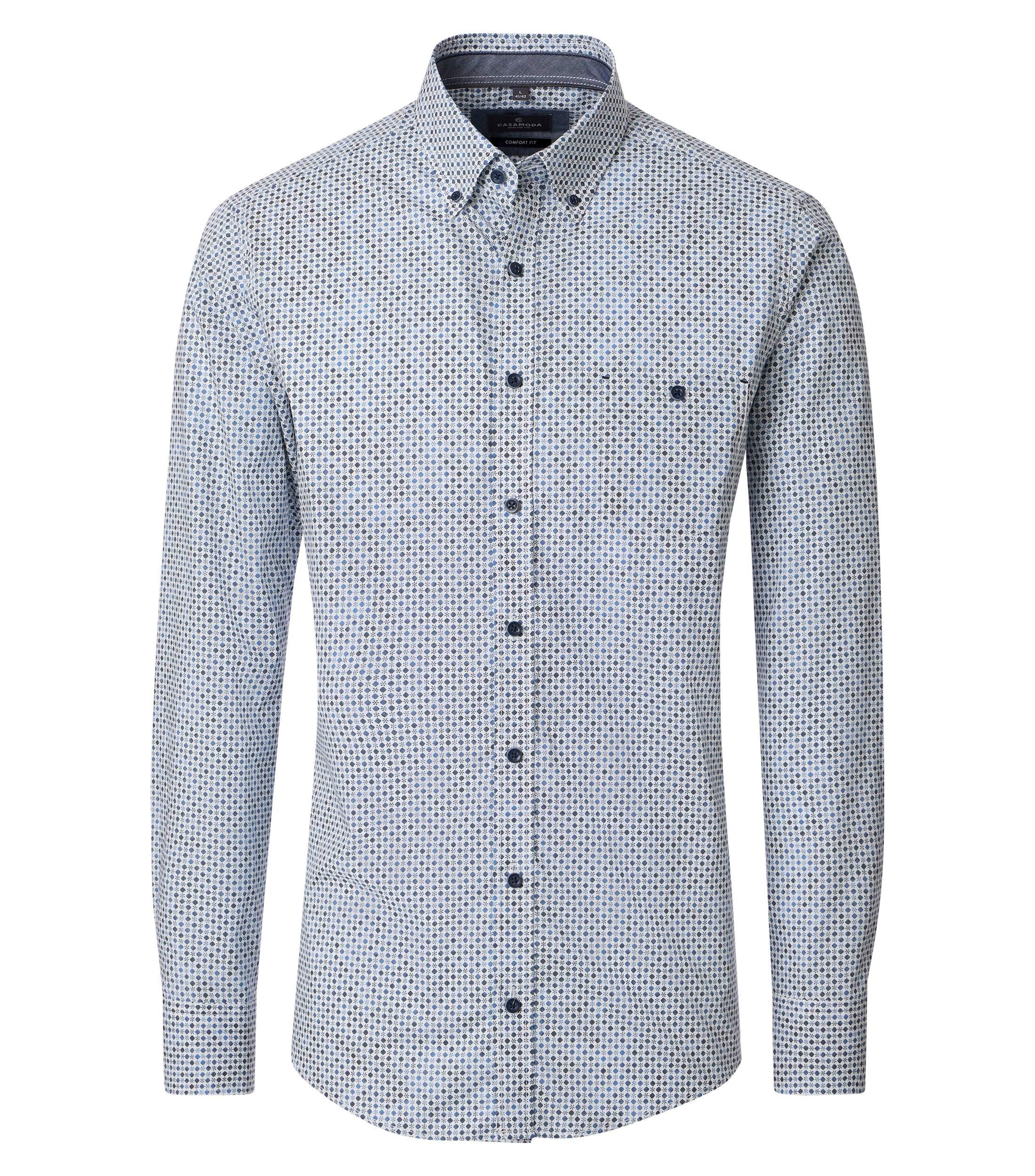Freizeithemd XXL Casual Fit - Blau