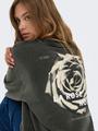 ONLSINNA L/S O-NECK PRINT BOX SWT L Locker geschnitten - Black