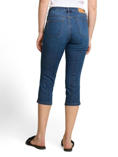 TTLENE SLIM Capri Jeans mit hohem Stretch 27 Slim Fit - Clean Mid Stone Blue Denim