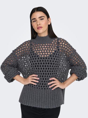 ONLBILLIE LIFE L/S HIGH NECK CC KNT L Normal geschnitten - Magnet