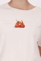 T-Shirt mit Cabrio-Print 38 - Champagne Beige