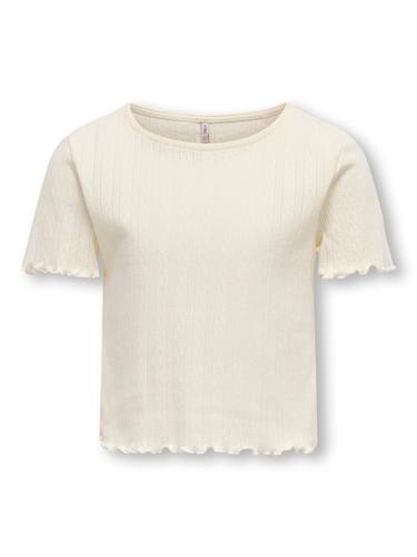 KOGCARLOTTA LIFE S/S TOP JRS NOOS 146/152 Normal geschnitten - Cloud Dancer