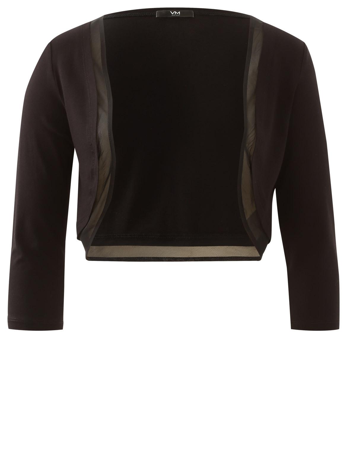 Bolero-Jacke 32 Figurbetont - Schwarz