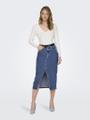 ONLSIRI FRONT SLIT SKIRT DNM GUA NO