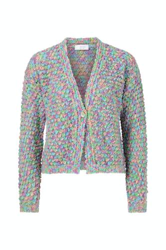 bubble knit cardigan Mehrfarbig L