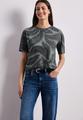 Shirt im Ausbrenner-Look mit Print 40 - Deep Bound Green