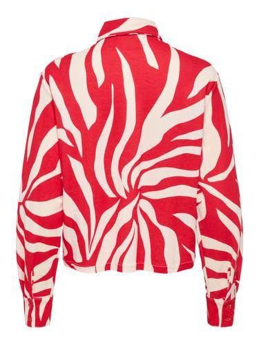 ONLSAKURA LS REG SHIRT WVN XS Normal geschnitten - Barbados Cherry