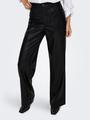 ONLMADISON HW WIDE FAUX LEATHER PANT PNT M/32 Locker geschnitten - Black