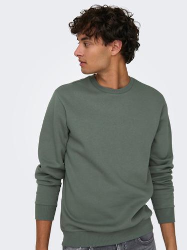 ONSCERES CREW NECK NOOS Grau L