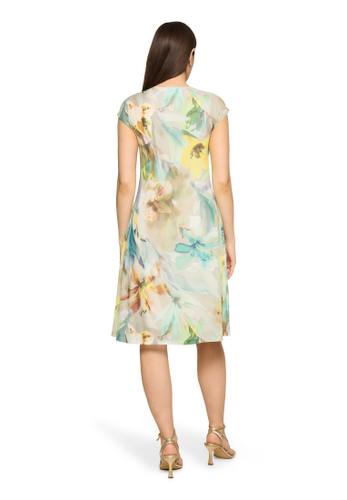Mesh-Kleid 46 Figurnah - Mint/Nature