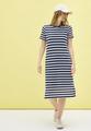 Gestreiftes Ajour-Kleid M - Urban Navy Blue