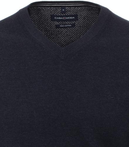 CASAMODA Strickpullover »Pullover aus Pima-Cotton unifarben«