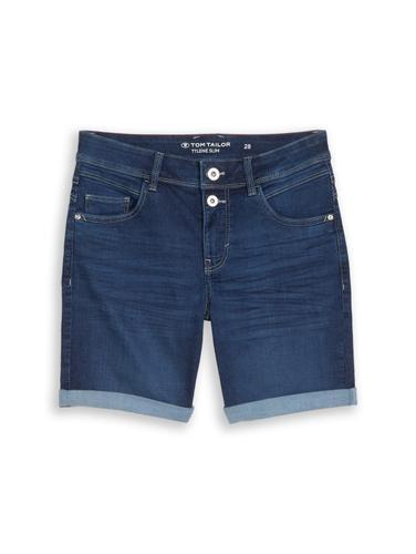 TTLENE SLIM Bermuda Jeans Shorts mit hohem Stretch