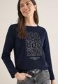 Shirt mit Stickerei S - Universal Blue